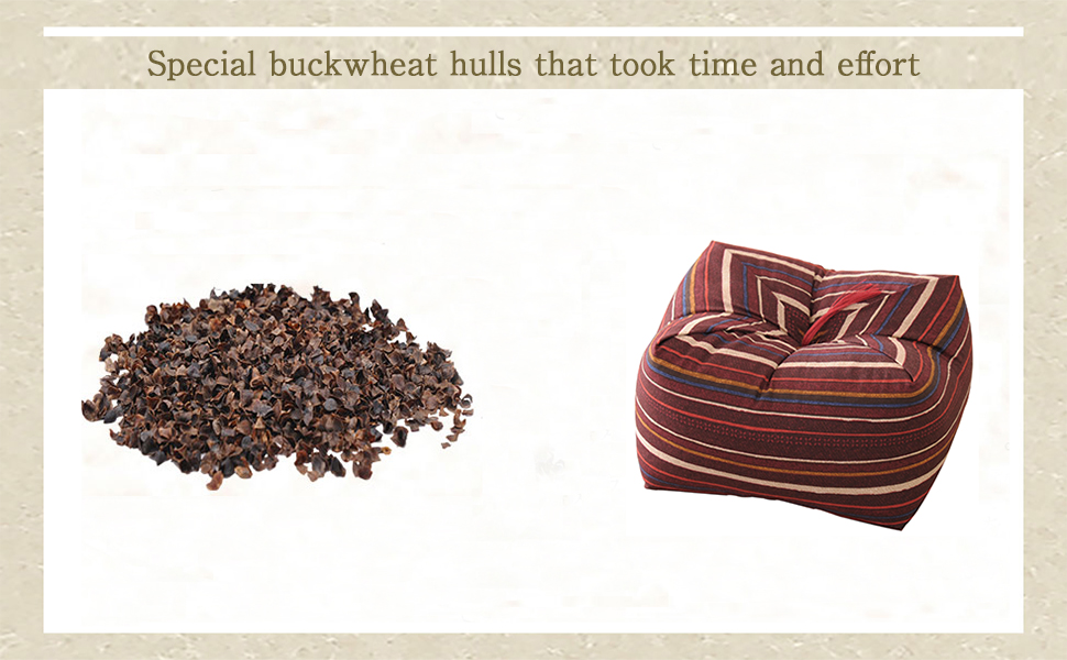 Image with Buckwheat Hulls and Seiza Cushion