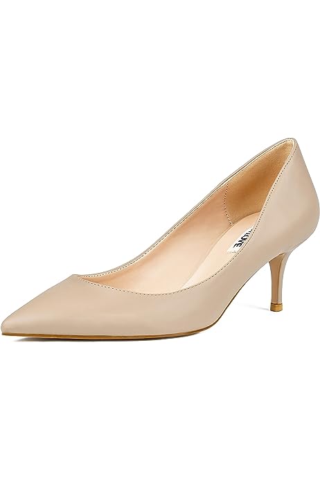 Women's Shoes Low Heels Pointy Toe Kitten Heel Daily Pumps