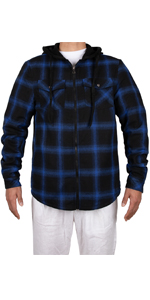 mens hooded flannel shirt jacket