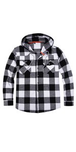 mens flannel hoodie