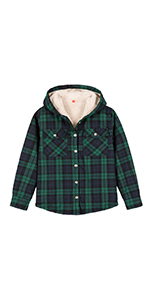 girls flannel jacket