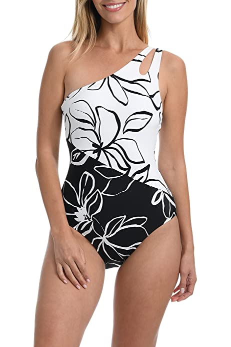 Women's One Shoulder One Piece Swimsuit