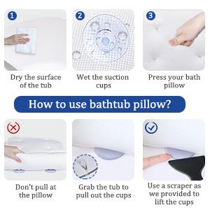 bathtub pillow