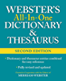 Webster&#39;s All-In-One Dictionary &amp; Thesaurus, Second Edition, Newest Edition