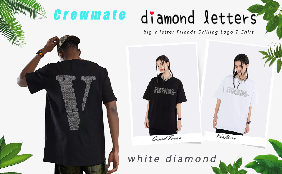 Big V Letter Friends Drill Logo T-Shirt