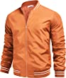 COOFANDY Men's Bomber Jackets Lightweight Windbreaker Full Zip Varsity Jacket Casual Spring Fall Active Coat Outwear