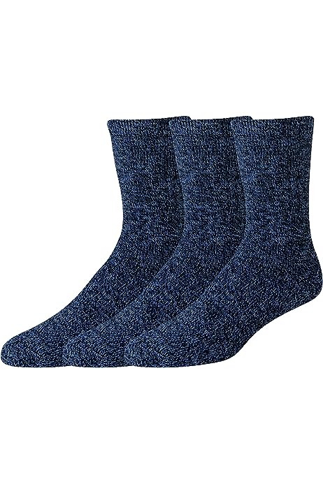 Unisex Adults' Heavy Cushion Crew Sock, 3 Pairs