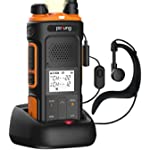 Pofung P11UV GMRS Two Way radios Long Range for Adults Rechargeable walkie talkies with Headset and USB (Type-C) Charging