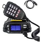 Radtel RM-04 Dual Band Quad-Standby Mini Mobile Radio Car Truck Radio Transceiver 144/430Mhz with Programming Cable