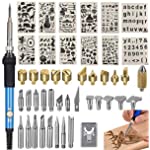 Wood Burnning Kit,Wood Burner Pyrography Pen,Woodburnning Kit for Adults Beginner 46pcs