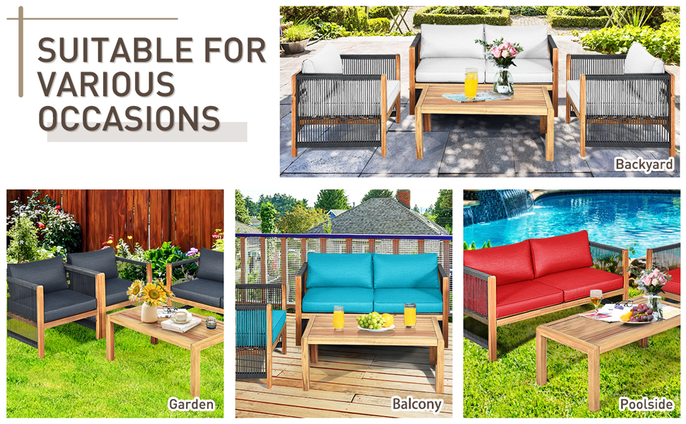 modern outdoor furniture set