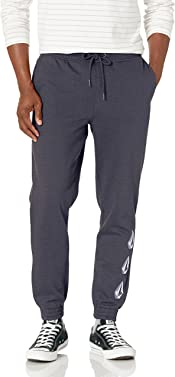 Volcom Men's Blaquedout Relaxed Fit Fleece Sweatpant