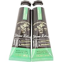 Bath and Body Works 2 Pack Aromatherapy Stress Relief Eucalyptus Spearmint Hand Cream. 1 oz