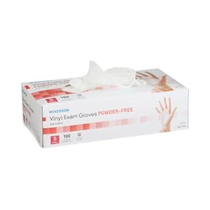 McKesson Non-Sterile Clear Vinyl Exam Gloves