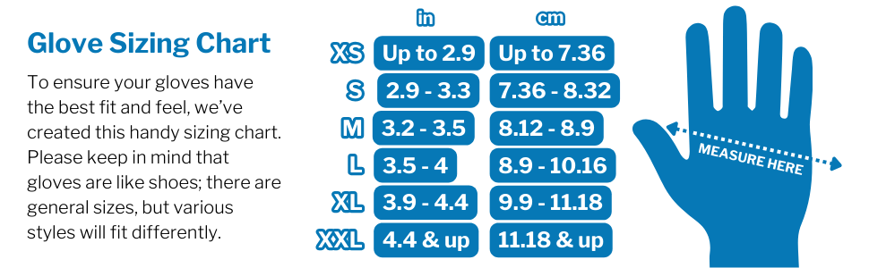 glove size chart