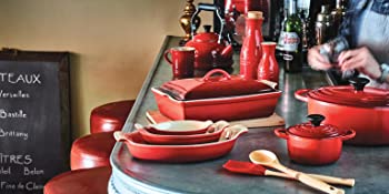 Le Creuset shown in Cerise