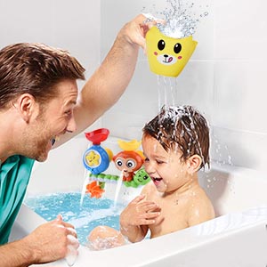 Bath Toys for Toddlers Kids Babies 1 2 3 Year Old Boys Girls Bathtub Toy Strong Suction Cups