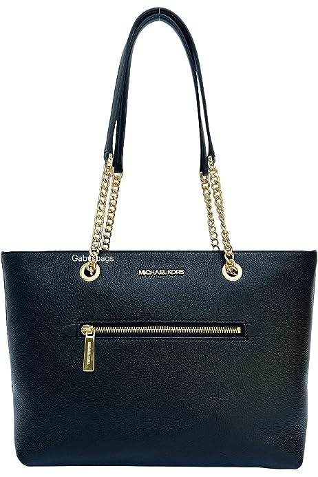 Jet Set Medium Front Pocket Chain Top Zip Tote