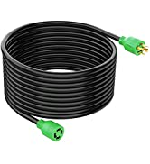 RVGUARD 4 Prong 30 Amp 50 Feet Generator Extension Cord, NEMA L14-30P/L14-30R, 125/250V Up to 750...