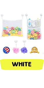 Toy organizer white