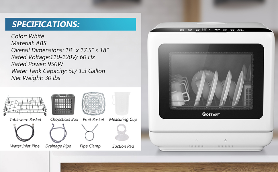 portable countertop dishwasher