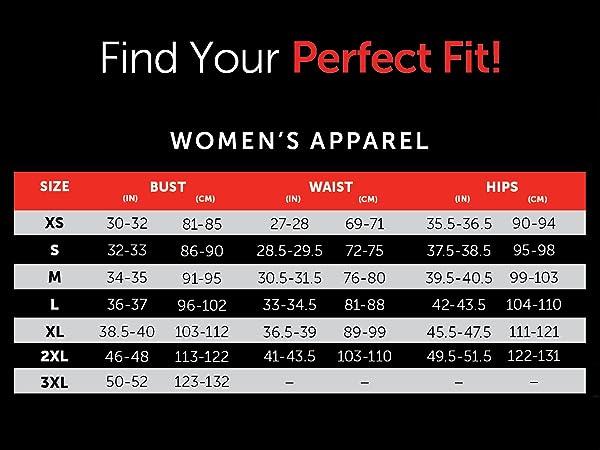 womens size chart