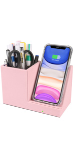 10W Fast Wireless Charger Desk Organizer Charging Storage iPhone 11 Xs MAX XR Samsung S10 9 8 Holder