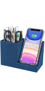 10W Fast Wireless Charger Desk Organizer Charging Storage iPhone 11 Xs MAX XR Samsung S10 9 8 Holder