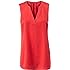 cabi Rose Hibiscus Red Sleeveless Silky Tank