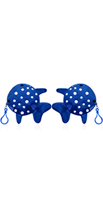 navy blue whale shark coin purse for kids