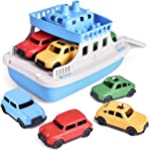 FUN LITTLE TOYS Toy Boat Bath Toys for Toddlers with 4 Cars Toys, Water Toys Educational Toys, Christmas Gifts