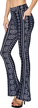 ALWAYS Women's Palazzo Wide Pants- High Waisted Premium Buttery Soft Lightweight Stretch Casual Flare Pants