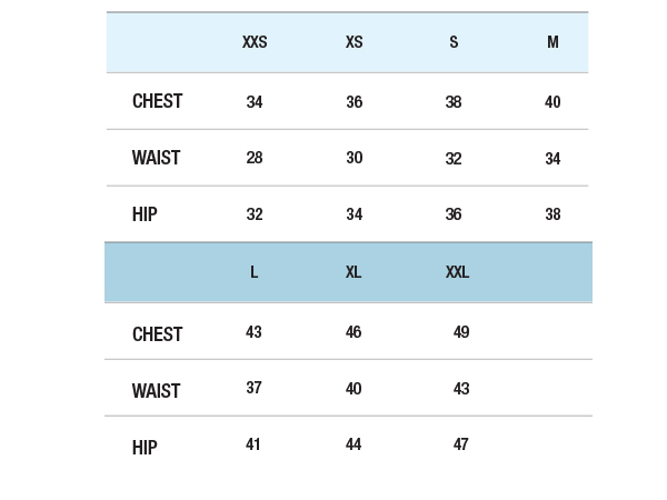 How to Measure Unisex Size Chart