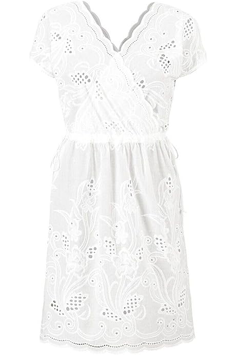 Women Dress White Eyelet Dress