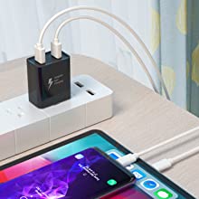 2 ports wall charger