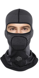 ILM Motorcycle Balaclavas Waterproof Knitted Full Half Face Mask Fits Men Women Outdoor Sports