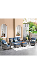 Swivel Rocking Patio Chairs Set