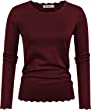 GRACE KARIN Women's High Stretchy Long Sleeve Pullover Sweater Blouse Top