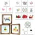 Summer Decorations Farmhouse Summer Home Decor Signs 36 Interchangeable Sayings with 3 Wooden Frames for Office and Living Ro