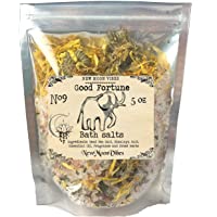 Good Fortune Essential Oils Herbal Spell Ritual Bath Salts with Real Herbs Botanicals Infused Enhance Intuition Luck Success 