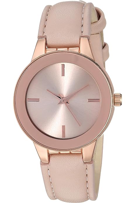 Women's Faux Leather Strap Watch