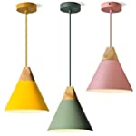 KCO Lighting Macaron Pendant 3-Light Mini Pendant Lighting Nordic Modern Ceiling Light Fixture Adjustable Minimalist Pendant Light Fixture for Kitchen Island Dining Room Living Room Coffee Bar (Small)