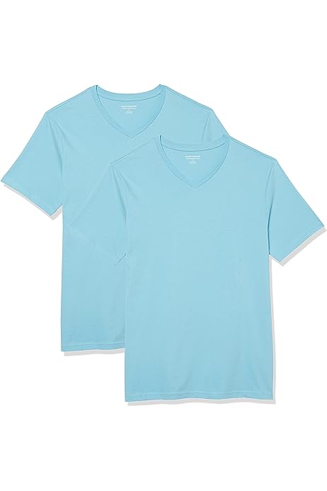 Men's Slim-Fit Short-Sleeve V-Neck T-Shirt, Pack of 2