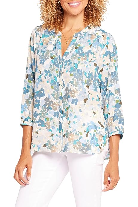 Women's 3/4 Sleeve Pintuck Blouse