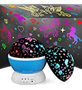 Lydaz Unicorn Toys for 3-8 Year Old Girls Boys, Unicorn Night Light for Bedroom Decor, Unicorn Pr...