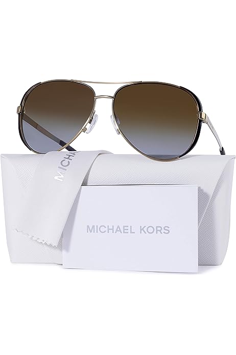 MK5004 CHELSEA Aviator Sunglasses For Women + BUNDLE with Designer iWear Eyewear Care Kit