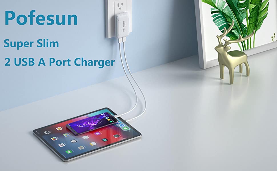 slim usb wall charger