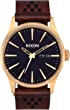 Nixon Men's A105 Sentry 42mm Stainless Steel Leather Quartz Movement Watch