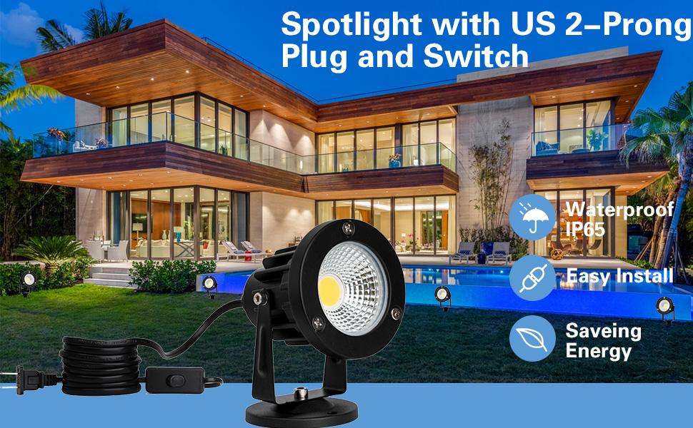 12V LED Flood Light Outdoor Security Light Ceiling Spotlight LED Ceiling Spot Light Landscape Light