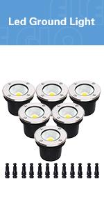 landscape light ground lights outdoor waterproof low voltage well lights landscape led step lights